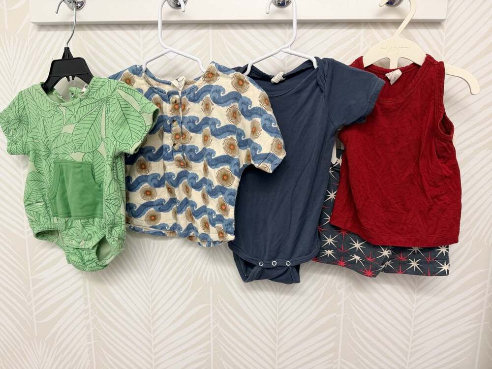 Boys Kate Quinn 5 piece Bundle 6/12m ocean suns leaves bamboo